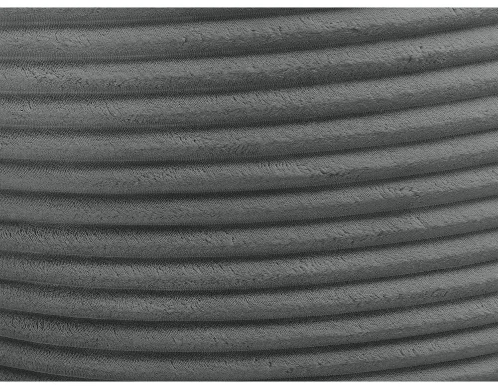 Тъмносив пуф от рипсено кадифе Socrate – Bobochic Paris