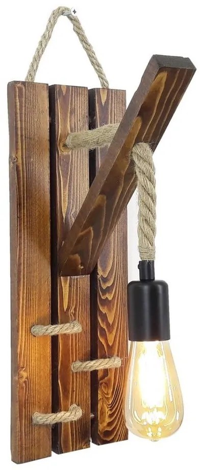 Стенна лампа от борова дървесина Niki - Opviq lights