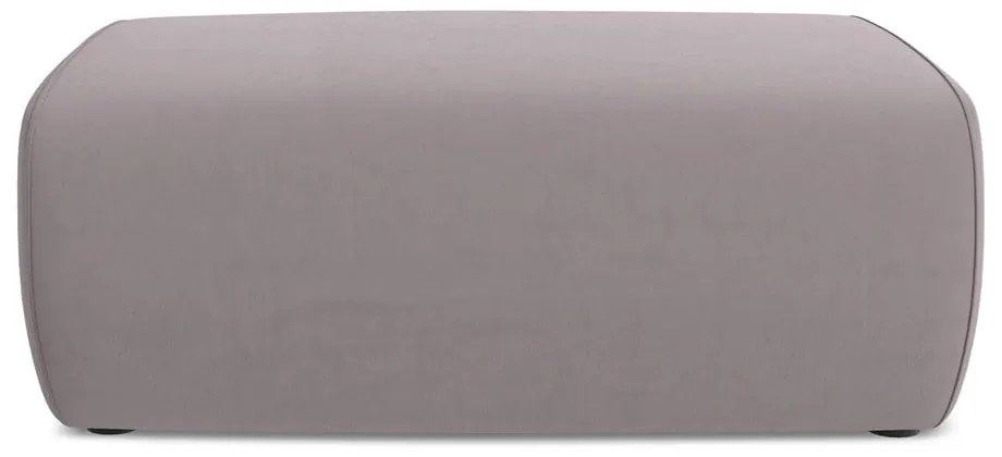 Кадифена табуретка в цвят лавандула Kapua – Makamii