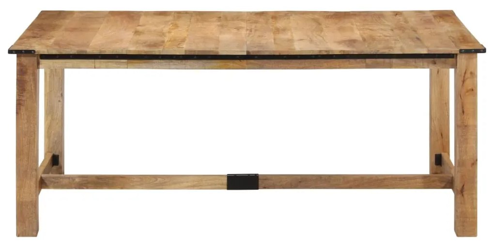 358949 vidaXL Трапезна маса, 180x90x75 см, масивна мангова дървесина