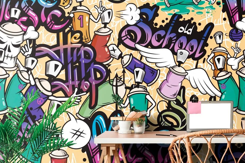 Самозалепващ тапет – С графично street art изкуство