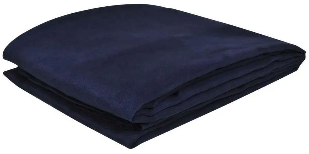 130900 Micro-suede Couch Slipcover Navy Blue 270 x 350 cm