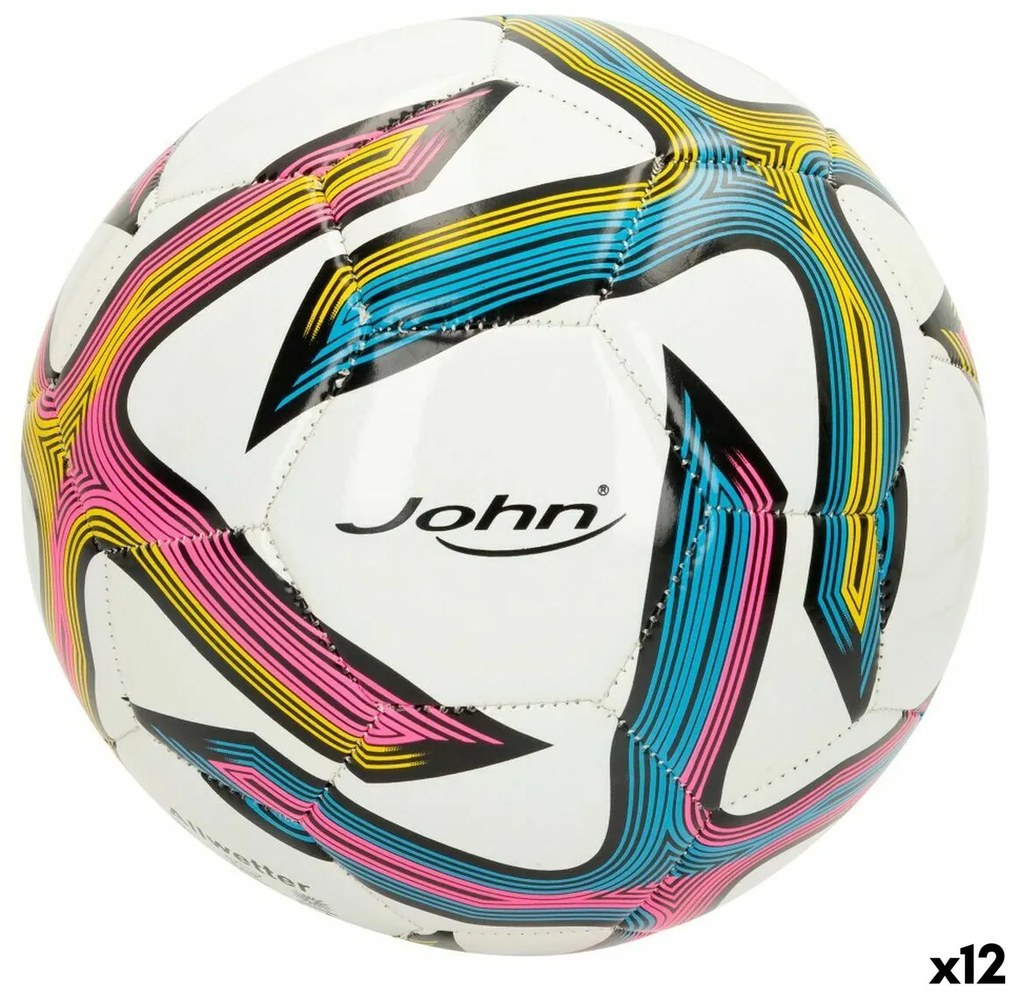 Футболна Топка John Sports Classic 5 Ø 22 cm Изкуствена кожа (12 броя)