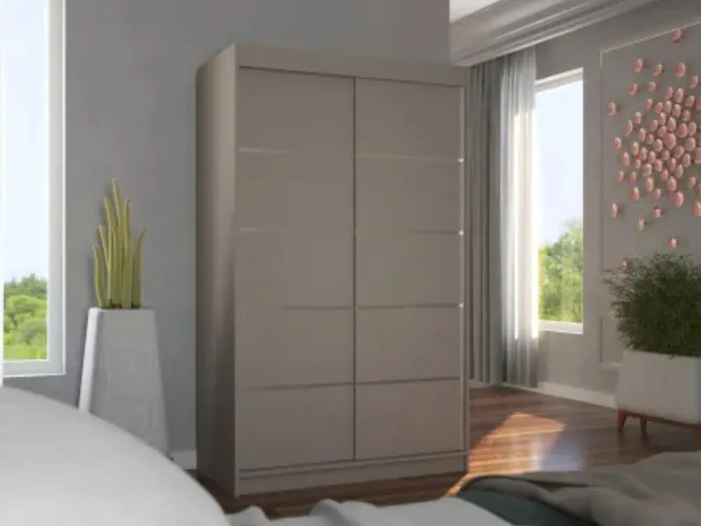 Гардероб Alacant 120 плъзгащи се-сиво-бежово