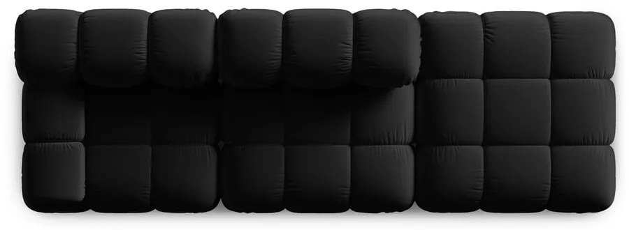 Диван от черно кадифе 282 cm Bellis - Micadoni Home