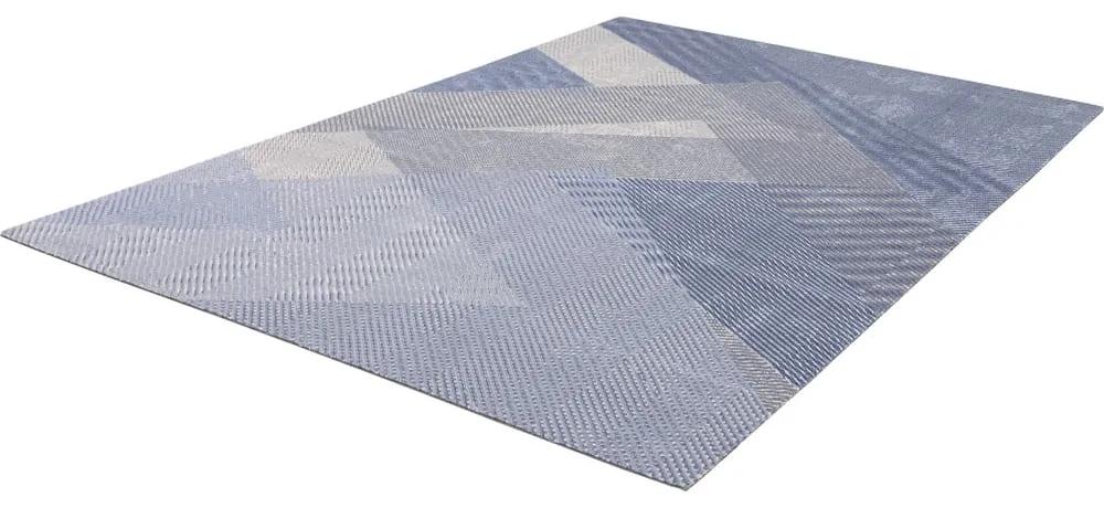 Светлосин вълнен килим 160x240 cm Mesh - Agnella