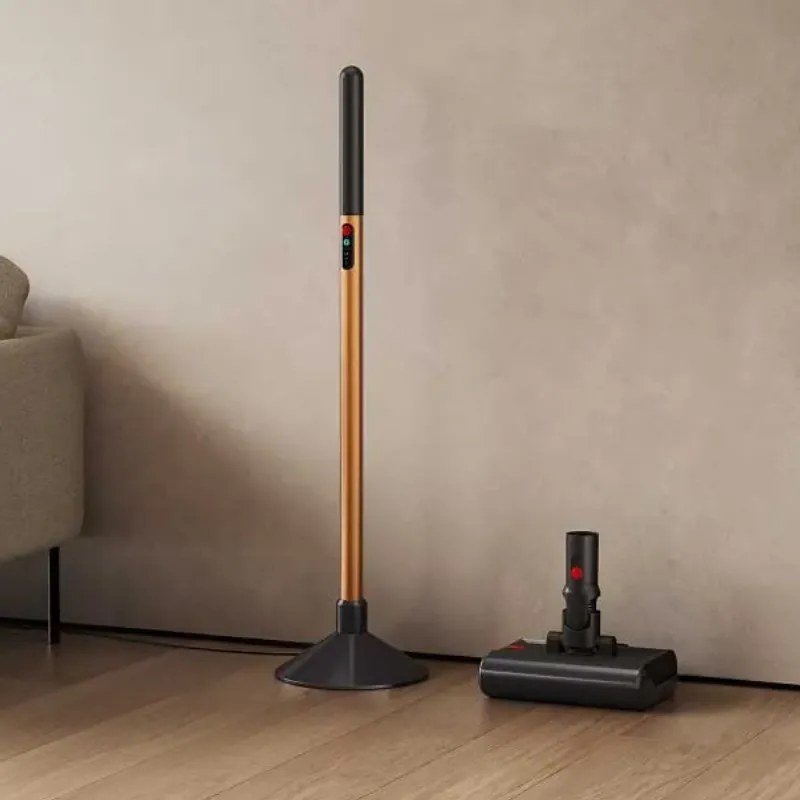 Уред за мокро почистване Dyson PencilWash WR04 637239-01, 300/340 мл, 30 мин, 100 м2, 2 режима, Самозадвижване, 170° наклон, LED, Черен/златист