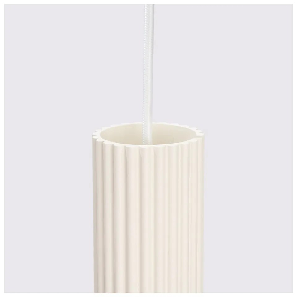 Кремаво висящо осветително тяло ø 19,5 cm Gleam – Sollux