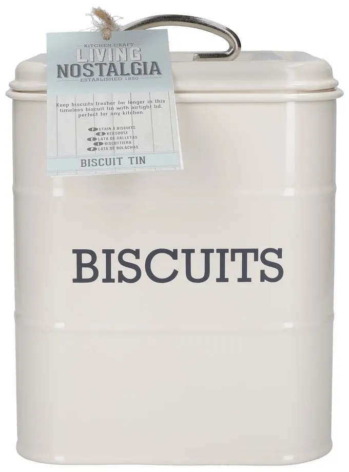 Стоманена кутия за бисквити Living Nostalgia – Kitchen Craft