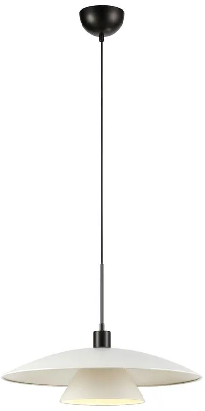 Черно-бяла висяща лампа с метален абажур ø 50 cm Millinge - Markslöjd