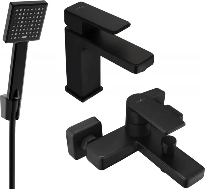 Mexen Mino R45 комплект вана, черен - 72403R45-70