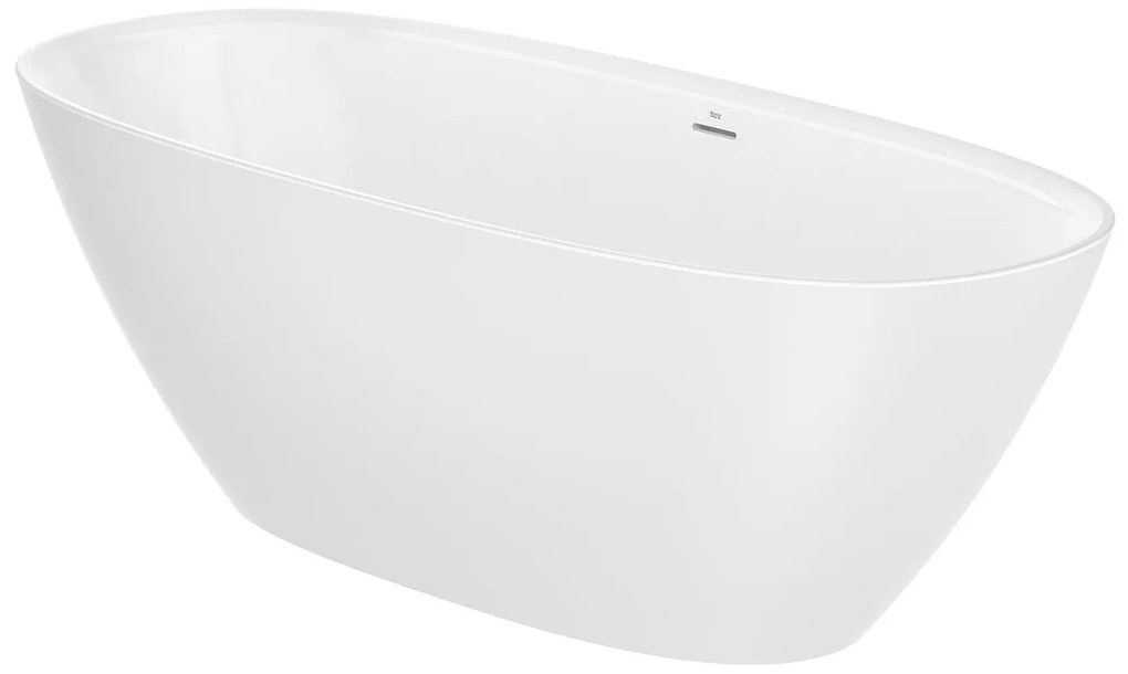 Свободностояща вана, A248669000, Roca, Stonex, click-clack клапа и сифон, бяла, 180х80х57см