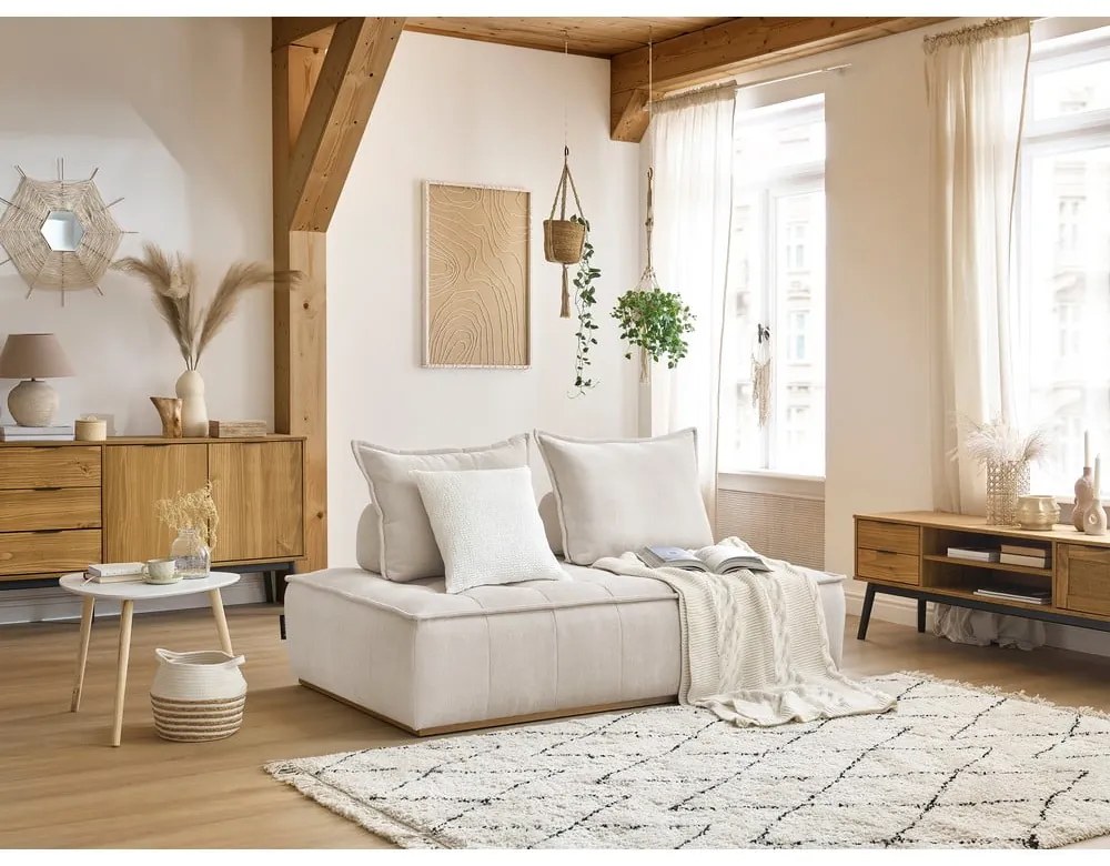 Бял шенилов диван 175 cm Elisa – Bobochic Paris