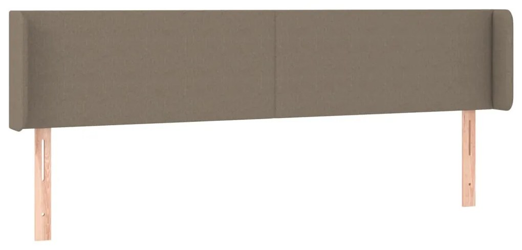 3118506 vidaXL Горна табла за легло, таупе, 183x16x78/88 см, плат