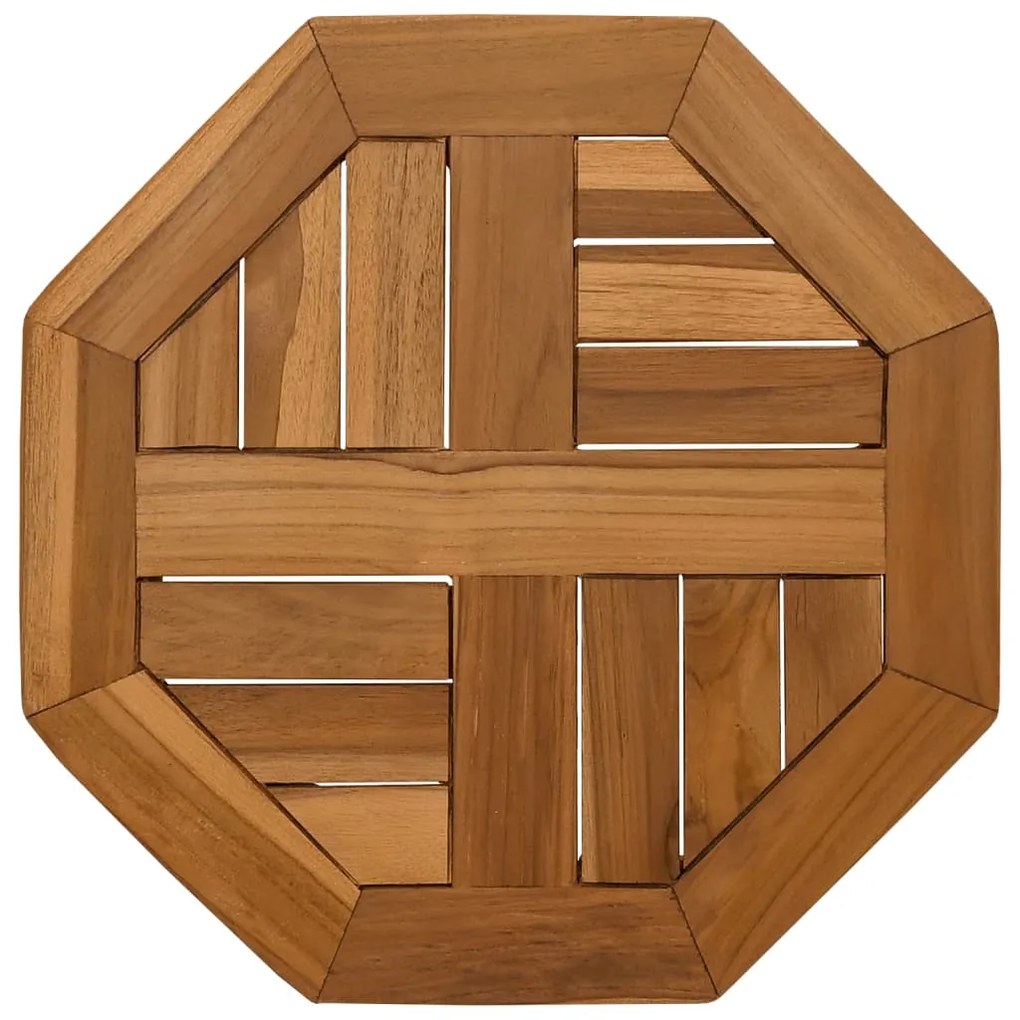 366662 vidaXL Плот за маса 40x40x2,5 см осмоъгълен масивен бук