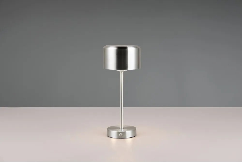 LED настолна лампа с възможност за димиране в сребристо (височина 30 cm) Jeff - Reality