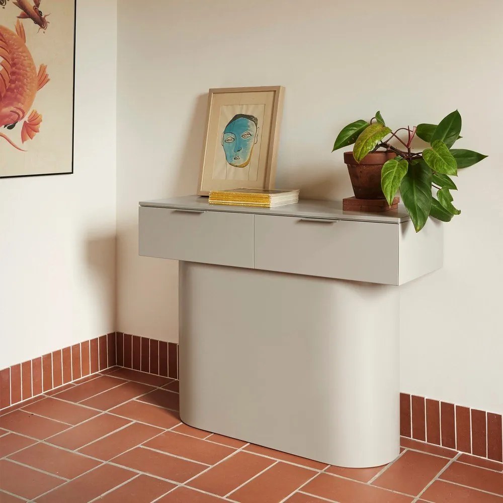 Бежова конзолна маса 36x100 cm Totem – Teulat