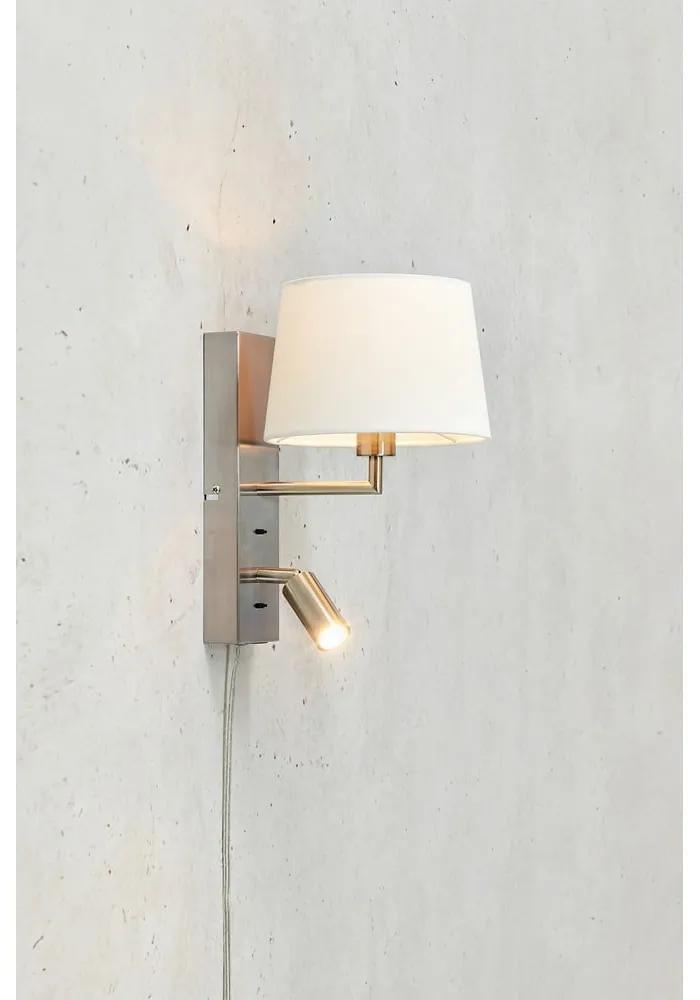 LED лампа за стена в бяло-сребристо (дължина 28,5 cm) Como - Markslöjd