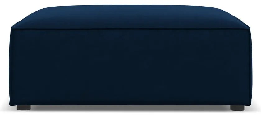 Тъмносиня кадифена табуретка Jodie – Micadoni Home
