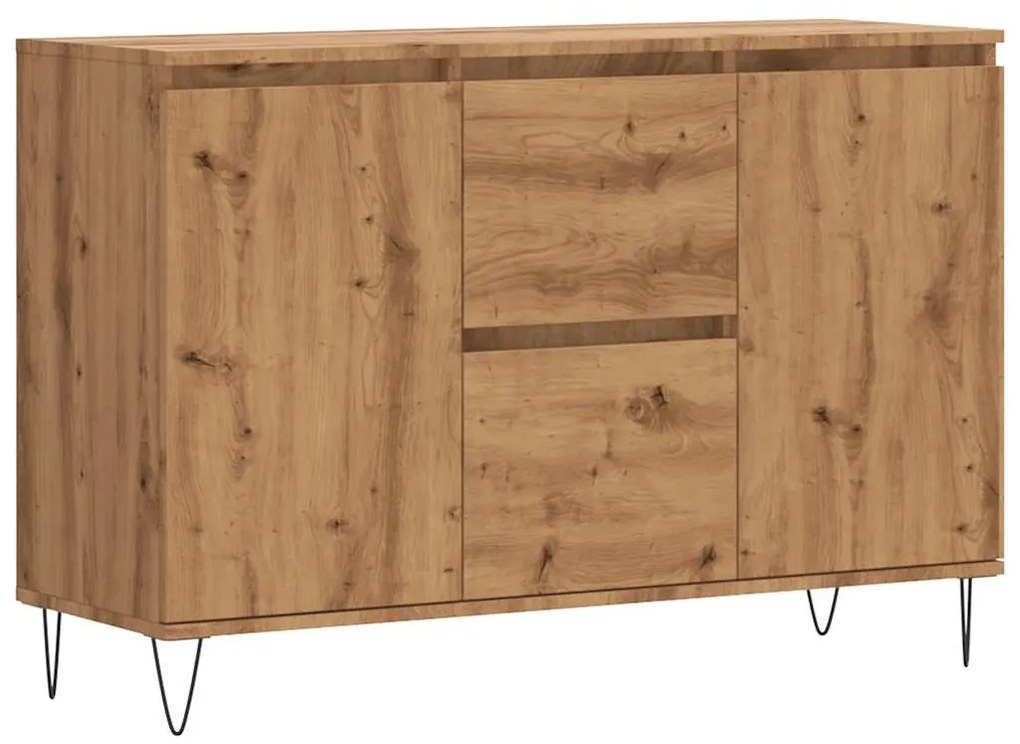 857269 vidaXL Сайдборд, дъб артизан, 104x35x70 см, инженерно дърво