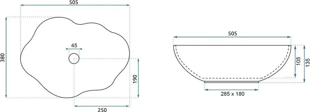 Умивалник за плот Rea Pearl Kallisto