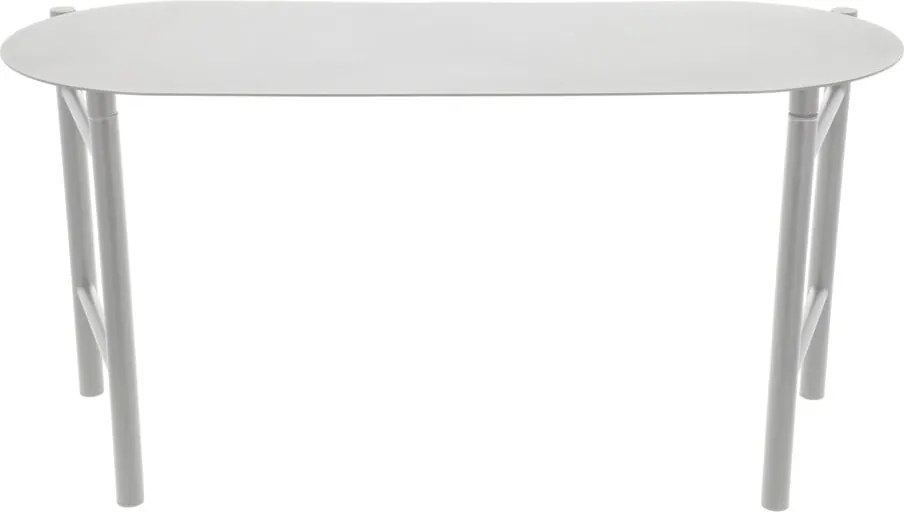 Светлосива градинска пейка метална Disc – Zone