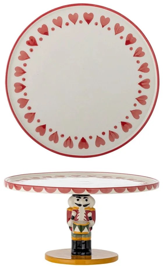 Глинена стойка за десерти с коледен мотив Jolly – Bloomingville