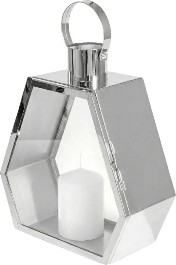 Декоративен фенер PALACE 43 см лъскав хром