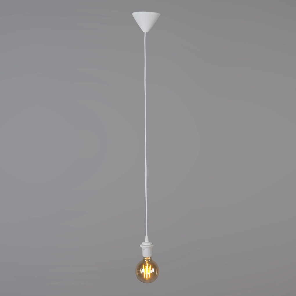 Комплект от 4 ретро висящи лампи розови 45 см - Granny