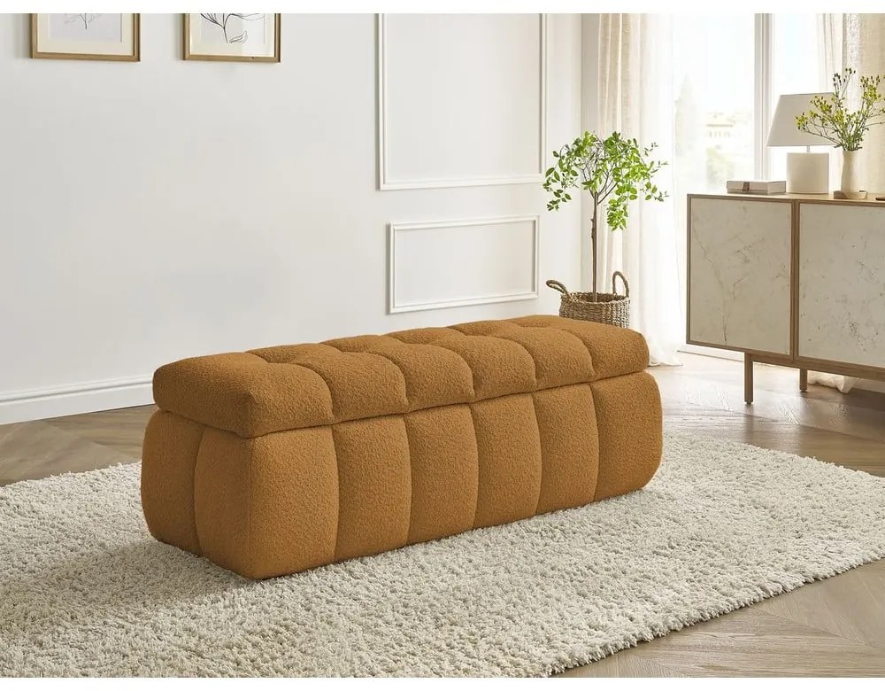 Пейка от букле в цвят горчица Mont Blanc – Bobochic Paris