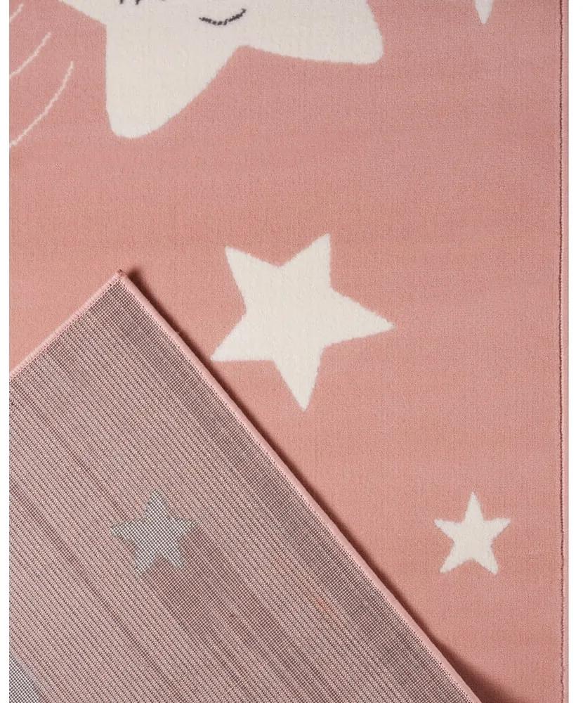 Детски розов килим Приключения , 120 x 170 cm Stardust - Hanse Home