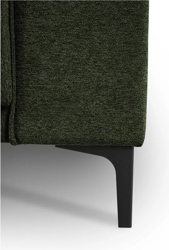 Зелен шенилов ъглов диван (ляв ъгъл/L форма) Copenhagen – Scandic