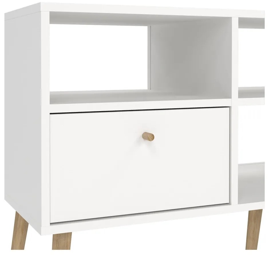 Бяла маса за телевизор 117x61 cm Bodo - Tvilum