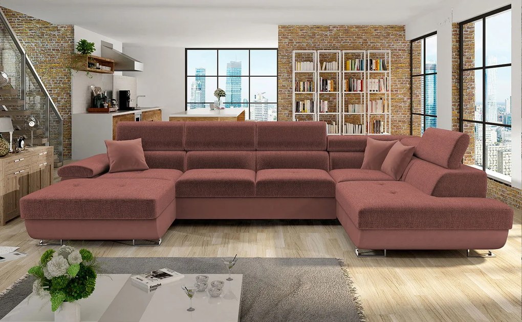 Ъглов диван Cotere Bis-Maroon-Right