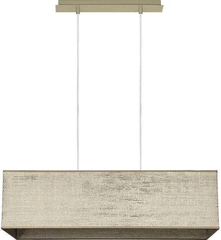 Пендел БРИК, никел, абажур Сарай Бронз, 4xE27