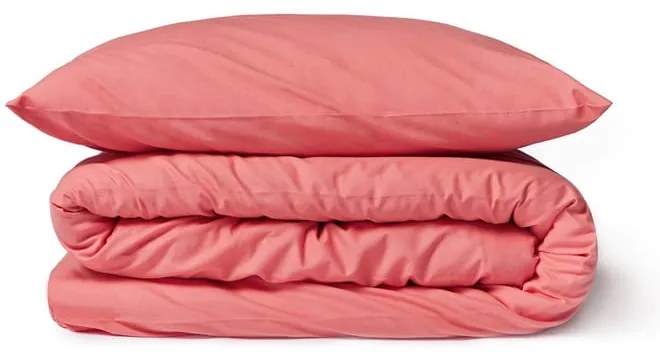 Коралово розово памучно спално бельо за двойно легло , 200 x 220 cm - Bonami Selection