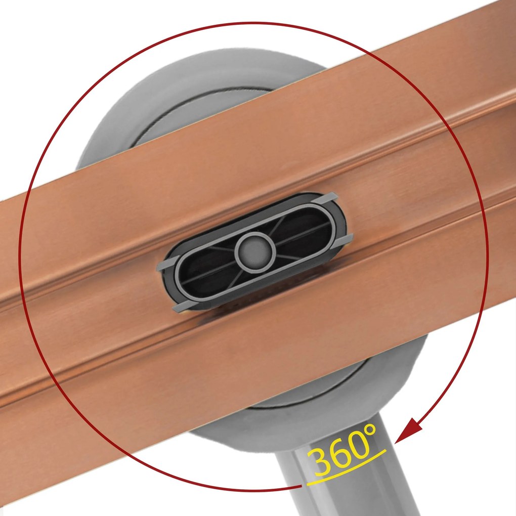 Линеен отводнител REA Neox Slim pro Brushed l.Copper 60