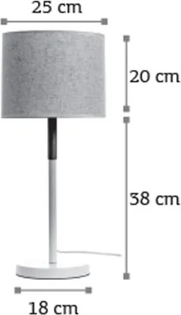 Настолна лампа InLight 3453-White