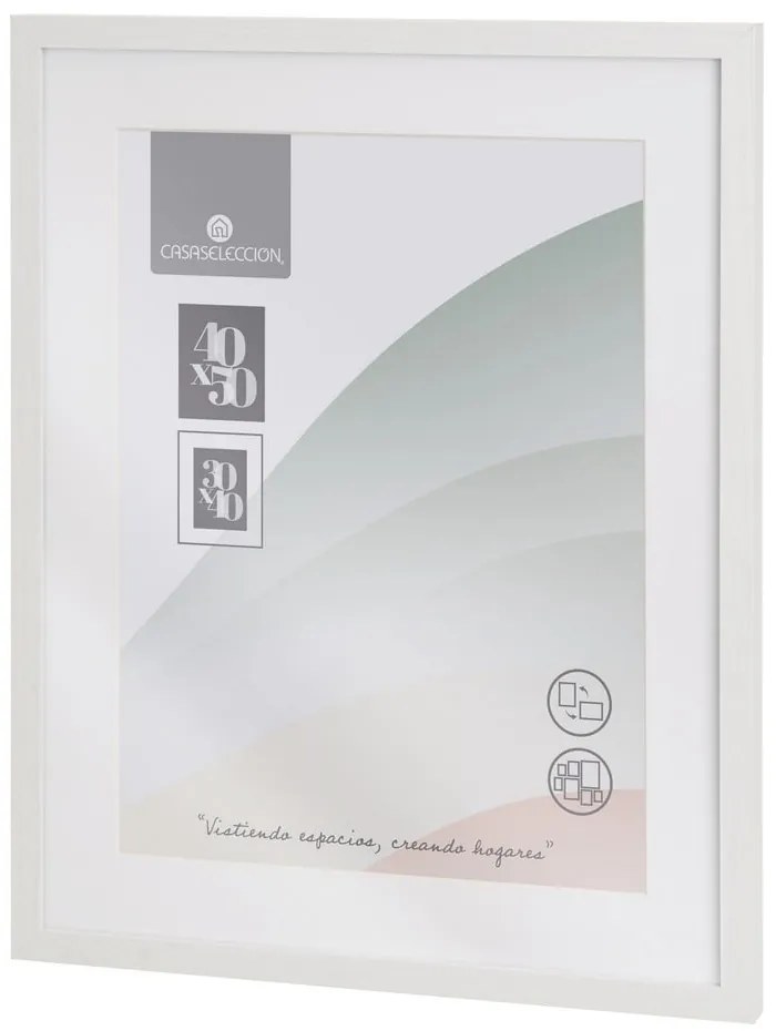 Бяла висяща рамка 42x52 cm Sencillo – Casa Selección