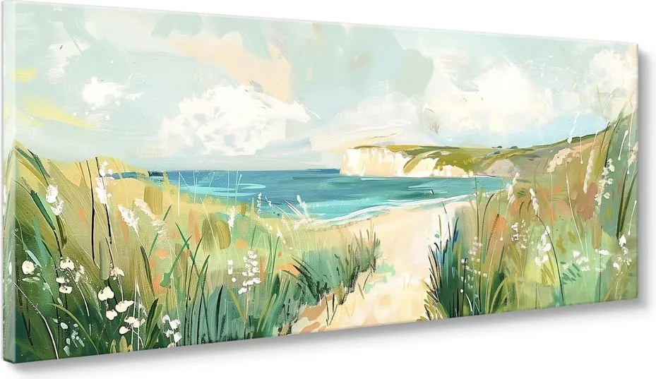 Картина 60x150 cm Gouache Sea – Styler