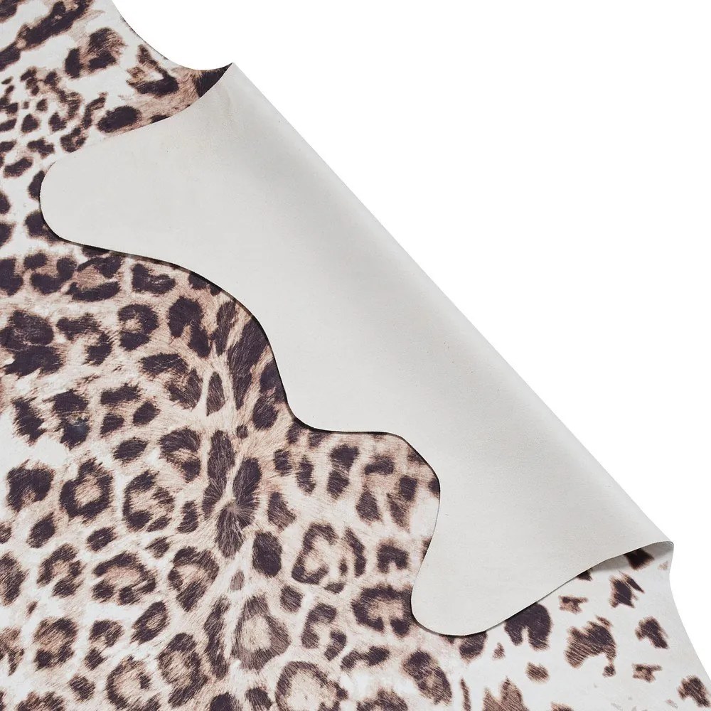 Кафяво-бежов килим 155x130 cm Faux Leopard - Think Rugs
