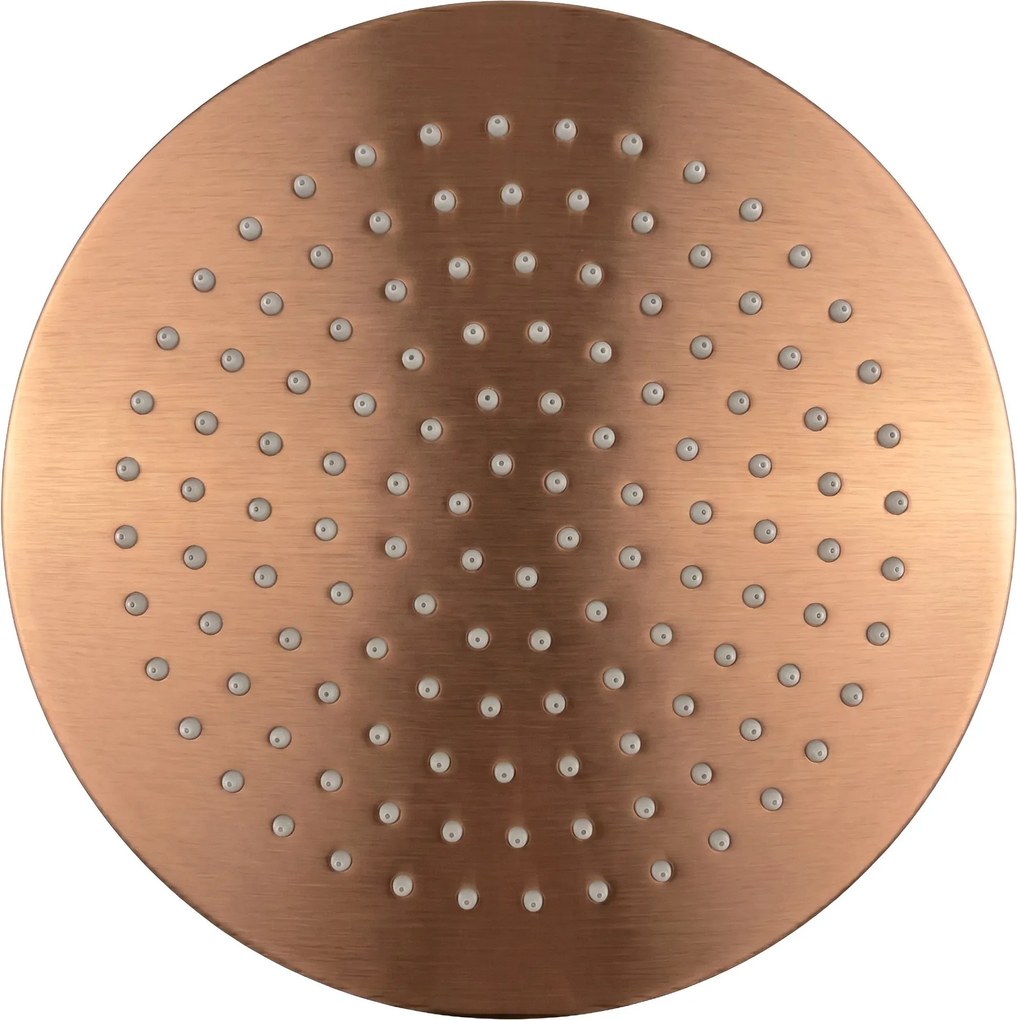 Кръгла душ глава REA JS-P014BRG 25cm Brush Copper