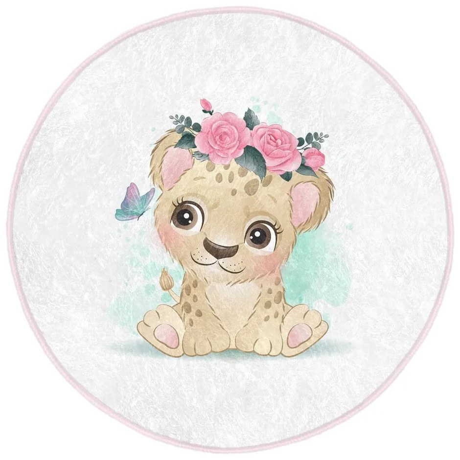 Бял детски килим ø 100 cm Comfort - Mila Home