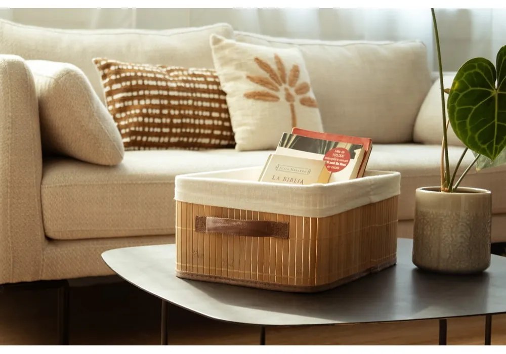 Кафява бамбукова кошница за съхранение Carossa - Compactor