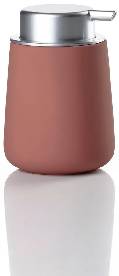 Светлочервен порцеланов диспенсер за сапун 250 ml Nova – Zone