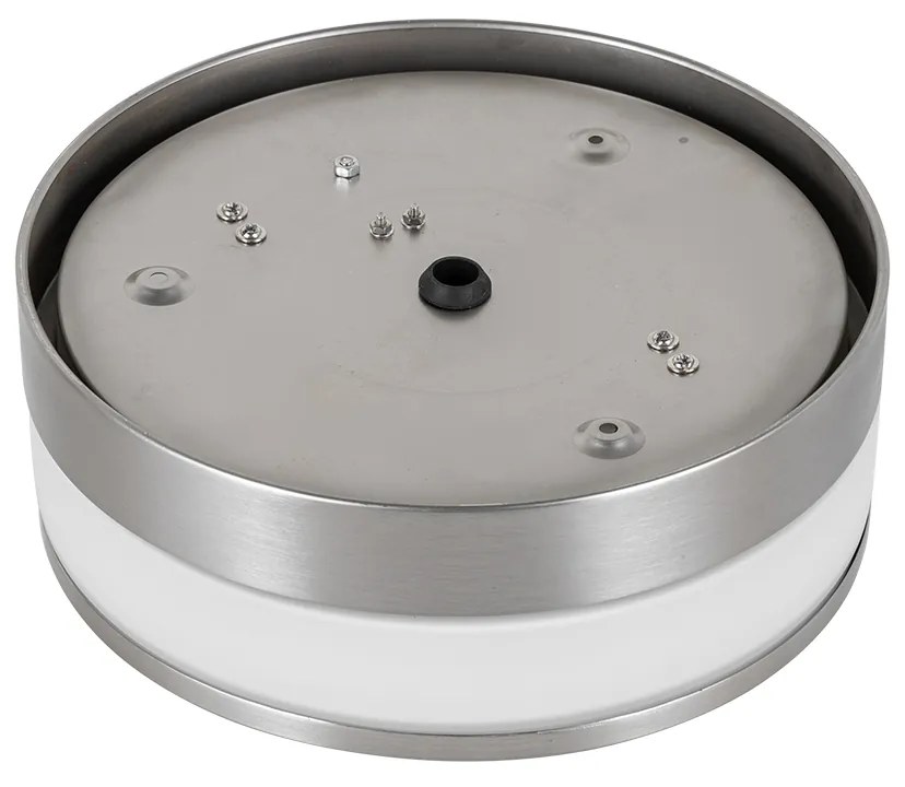 Модерна външна таванна лампа стомана 23 см IP44 - Flavi