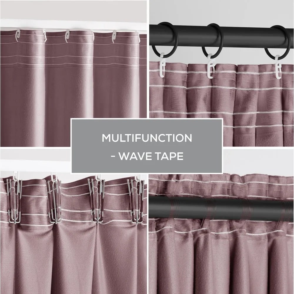 Светлокафяво затъмняващо перде 140x270 cm Pleat – Restilo