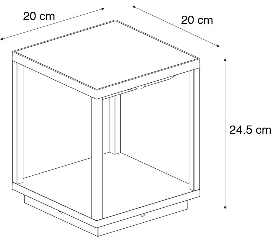 Подова лампа за външно осветление с вграден соларен панел
