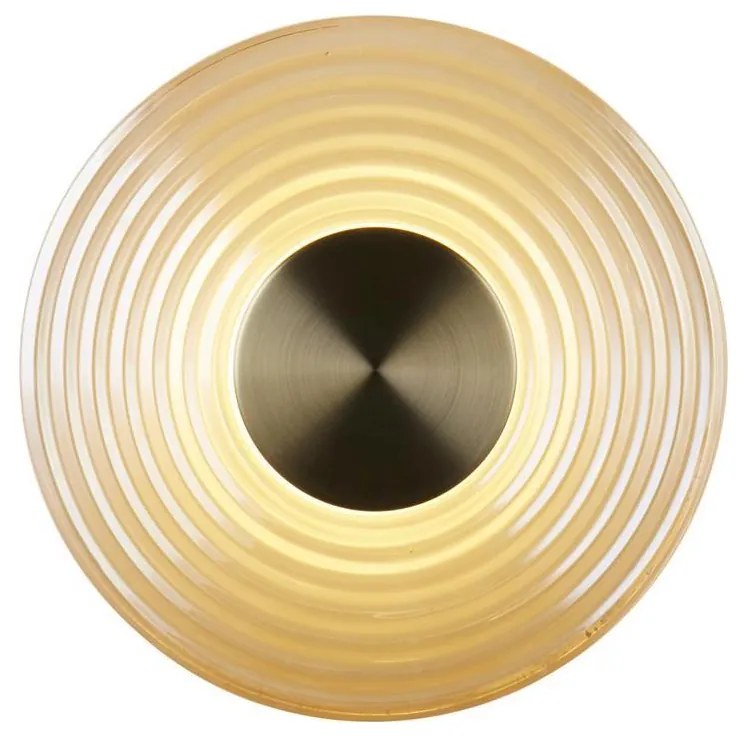 Searchlight 32210AM - LED Димируемо стенно осветително тяло CLEO LED/9,4W/230V месинг