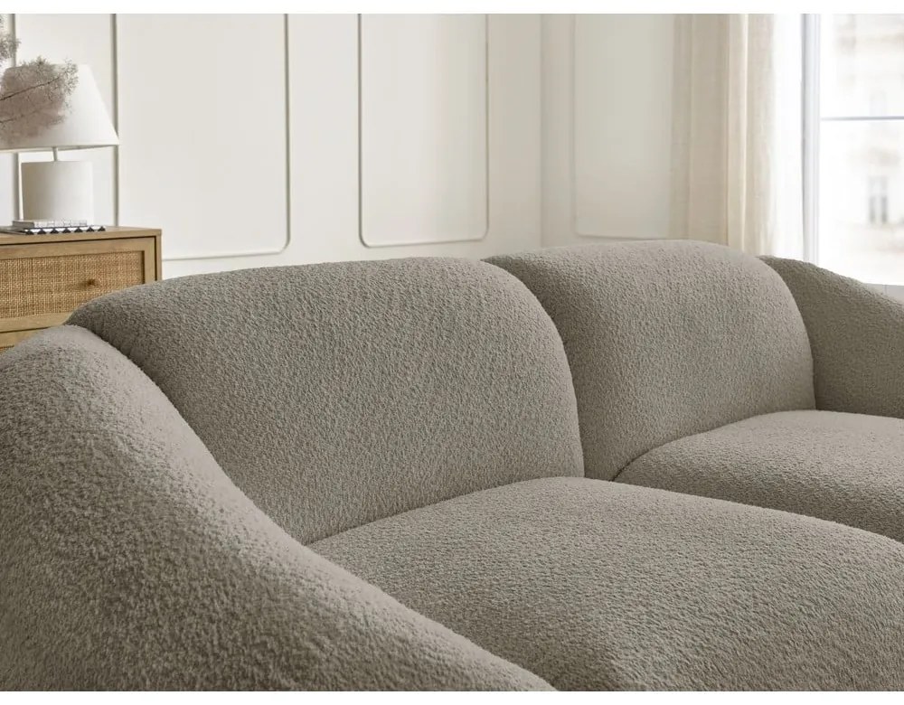 Сиво-кафяв диван от букле 230 cm Tina – Bobochic Paris